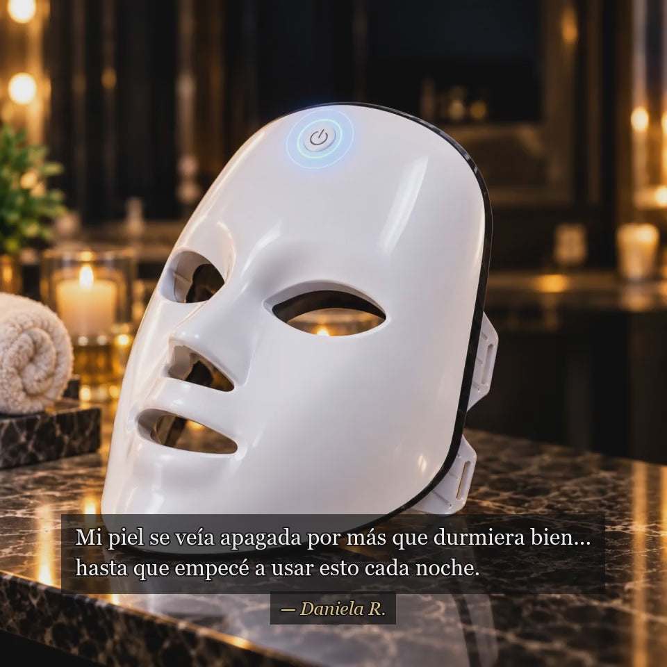 Máscara LED Glowvest — testimonio Daniela R.