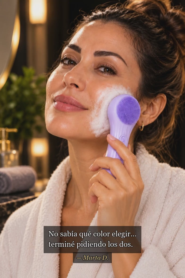 Cepillo facial Glowvest — testimonio Marta D.